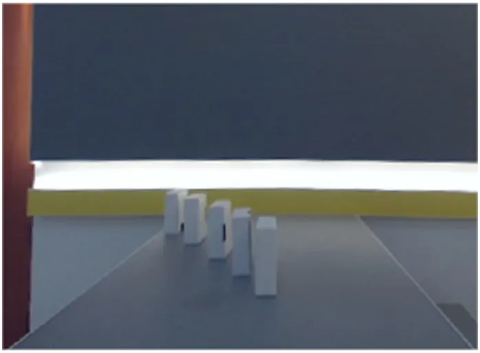 2D image of some white boxes